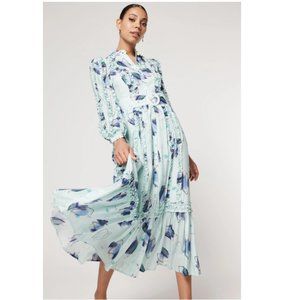 Elliatt Floral Maxi Dress in Light Blue and Purple